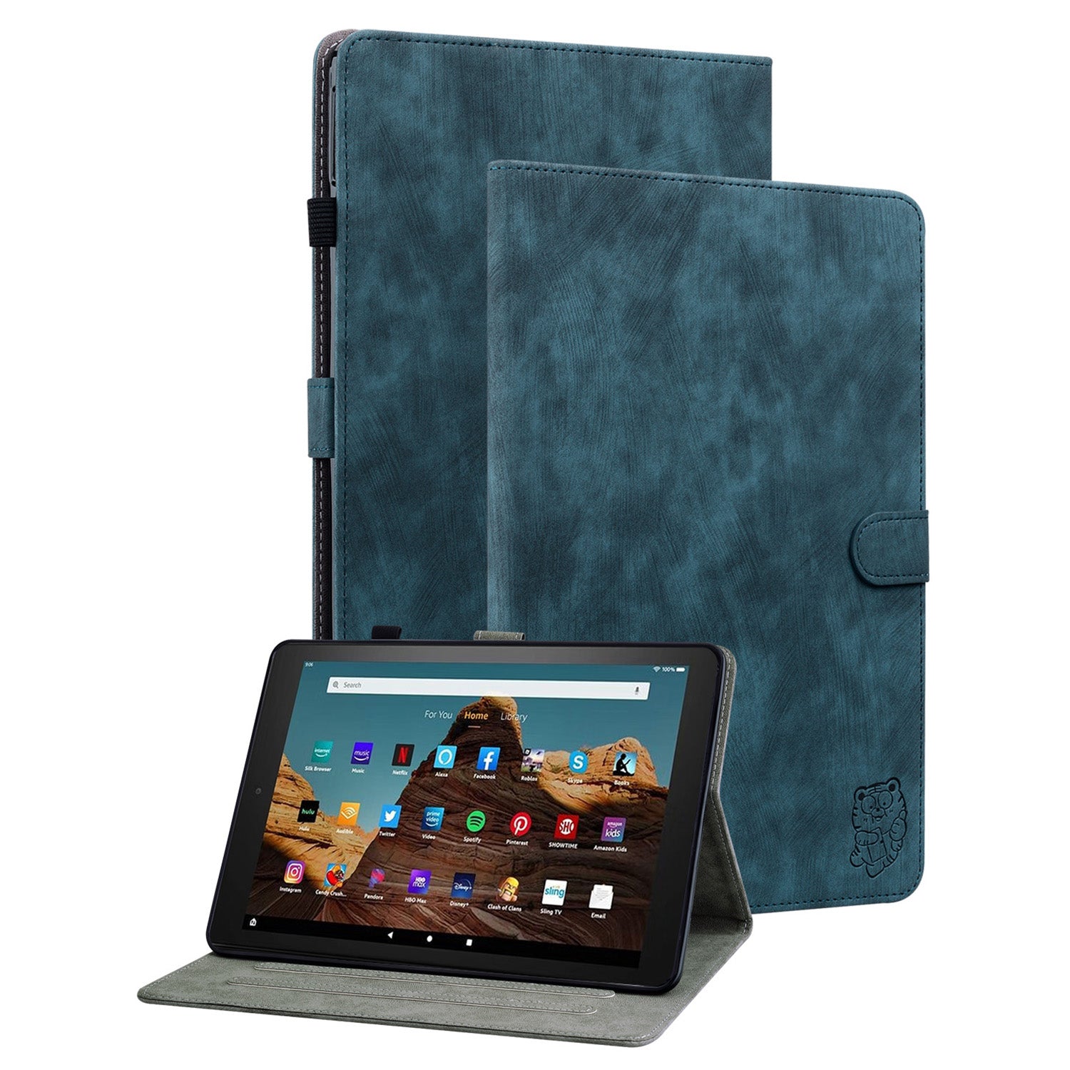 For Amazon Fire HD 10 (2023) Case Leather Tablet Cover with Card Slots Stand For Amazon Fire HD 10 (2023) Case Leather Tablet Cover with Card Slots Stand